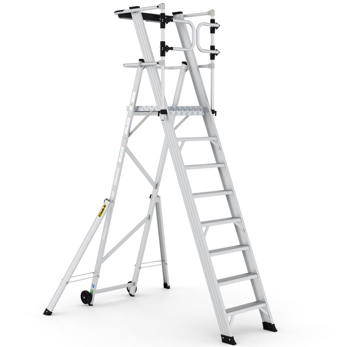 GPC® Climb-It® Large Platform Folding Step With Safety Gates