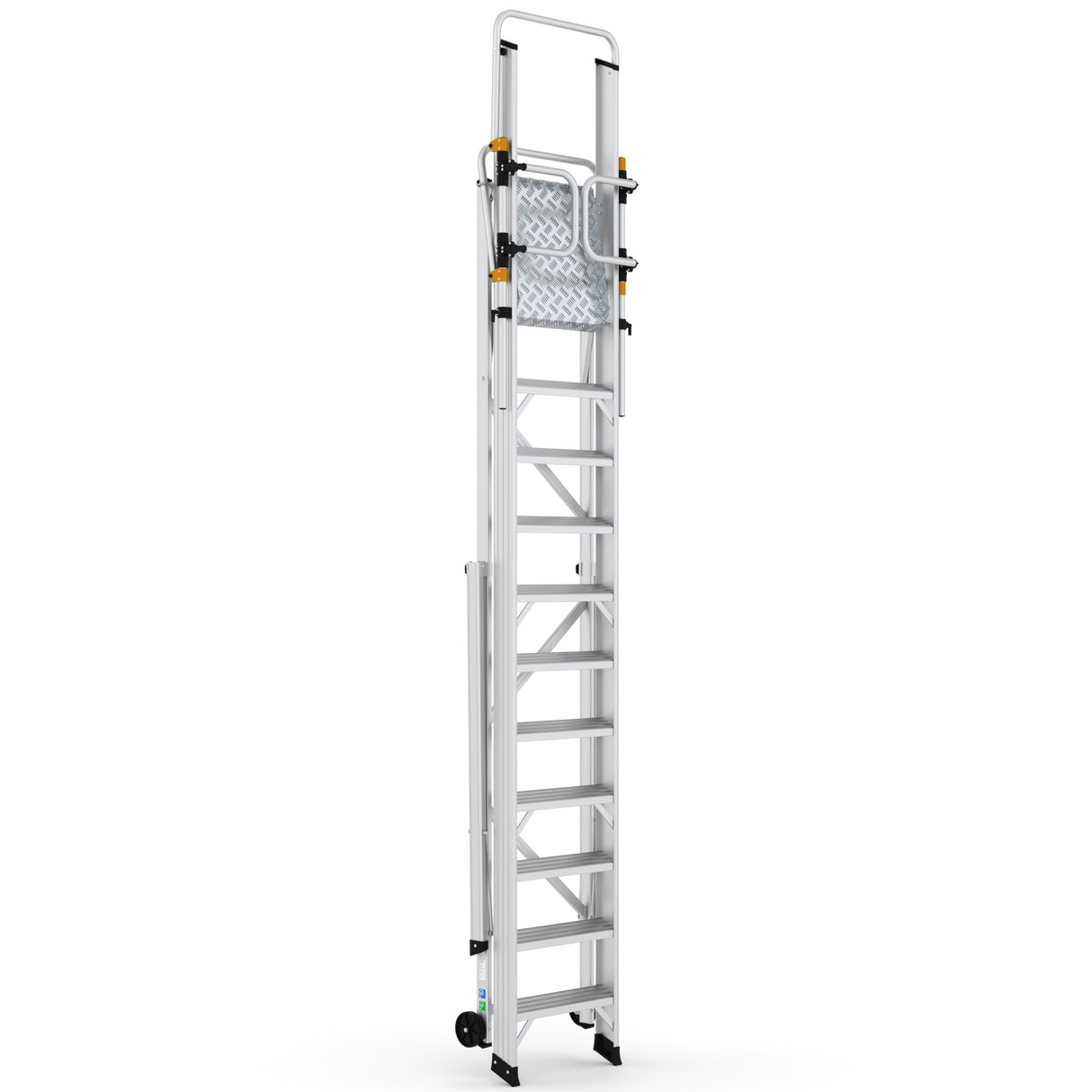 GPC Climb-It Large Platform Folding Step With Safety Gates