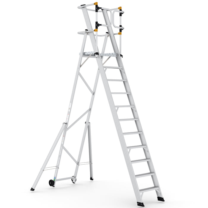 GPC® Climb-It® Large Platform Folding Step With Safety Gates