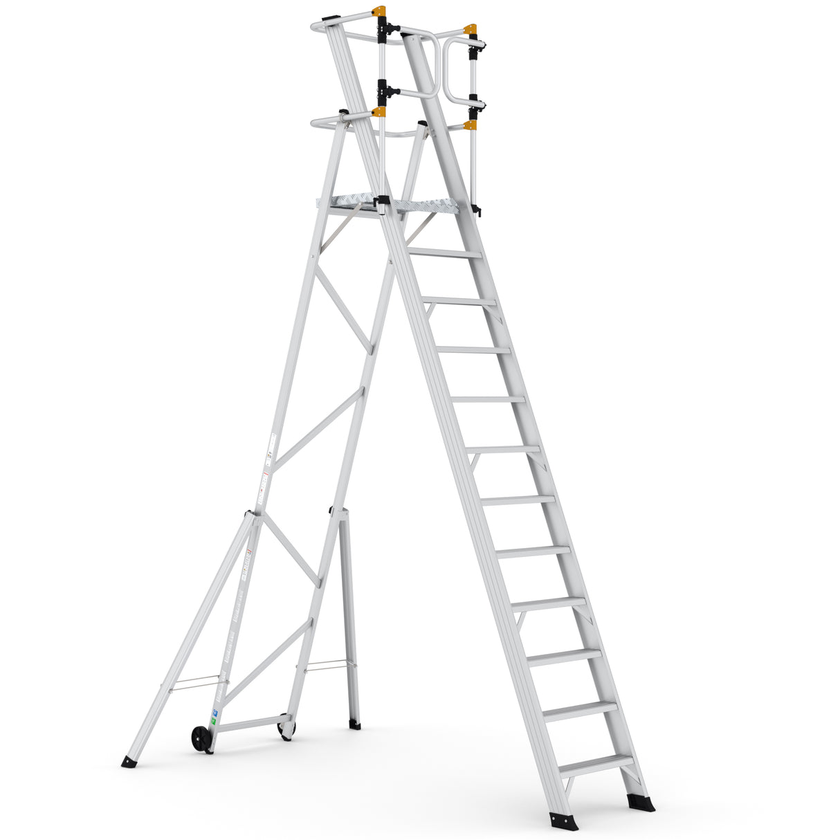 GPC Climb-It Large Platform Folding Step With Safety Gates