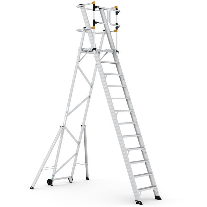 GPC® Climb-It® Large Platform Folding Step With Safety Gates