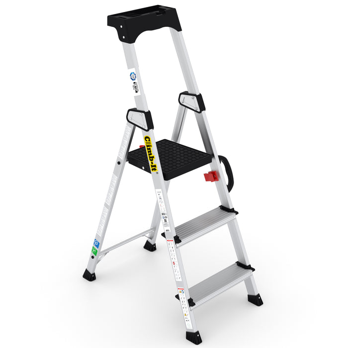 GPC® Climb-It® Professional Stepladder With Carry Handle