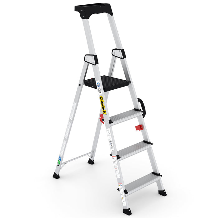 GPC Climb-It Professional Stepladder With Carry Handle