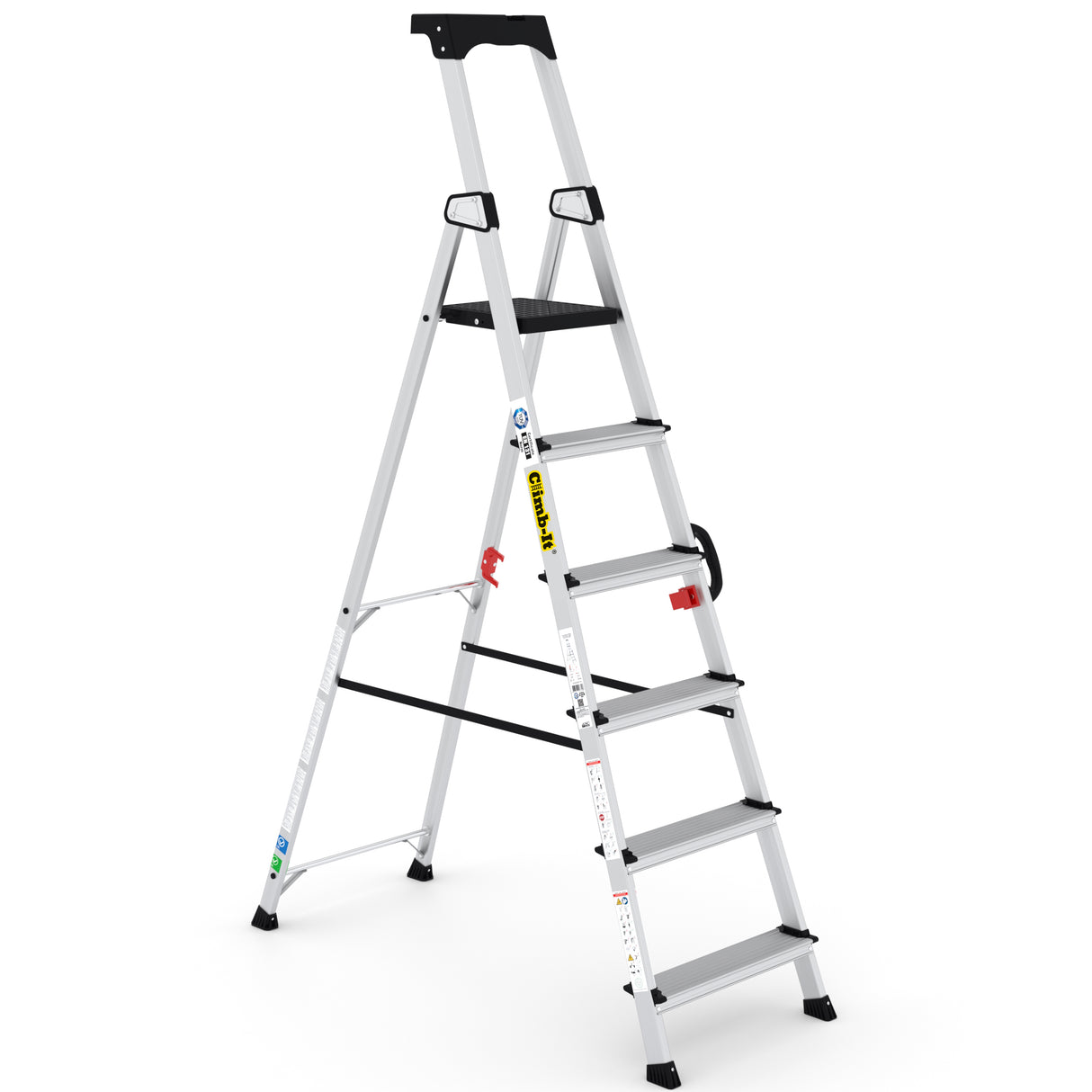 GPC Climb-It Professional Stepladder With Carry Handle