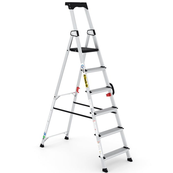 GPC Climb-It Professional Stepladder With Carry Handle