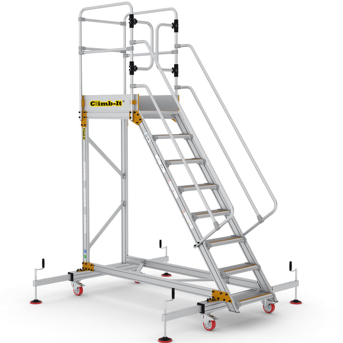 GPC Climb-It Extra Large Platform Safety Step With Adjustable Stabilisers