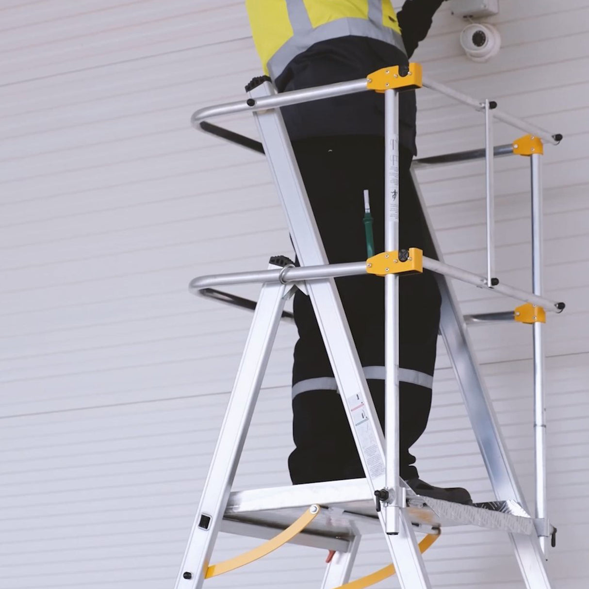 GPC Climb-It Folding Telescopic Large Platform Step - 7+3 Tread