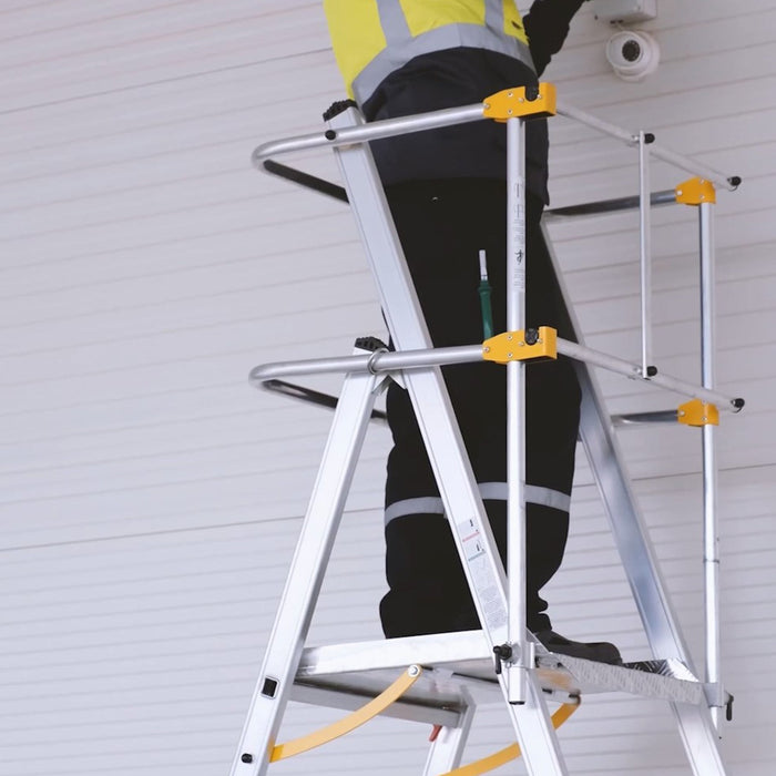 GPC Climb-It Folding Telescopic Large Platform Step - 7+3 Tread
