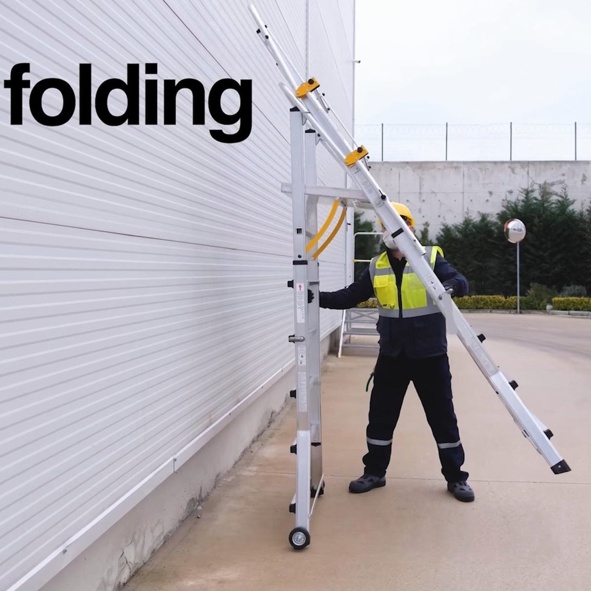 GPC Climb-It Folding Telescopic Large Platform Step - 7+3 Tread