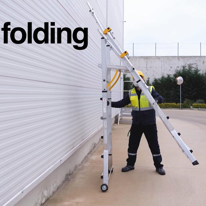 GPC® Climb-It® Folding Telescopic Large Platform Step - 7+3 Tread