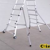 GPC Climb-It Folding Telescopic Large Platform Step - 7+3 Tread