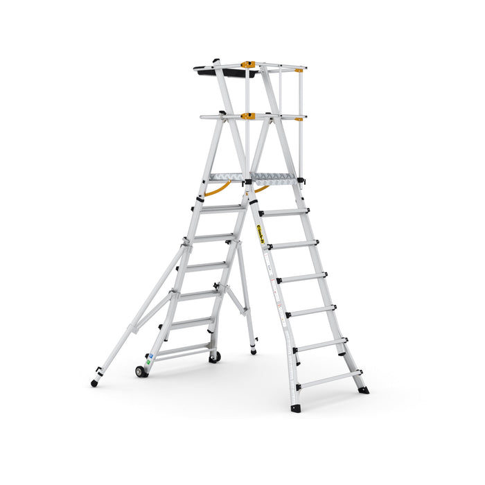 GPC Climb-It Folding Telescopic Large Platform Step - 7+3 Tread