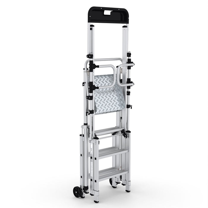 GPC Climb-It Folding Telescopic Large Platform Step With Safety Gates