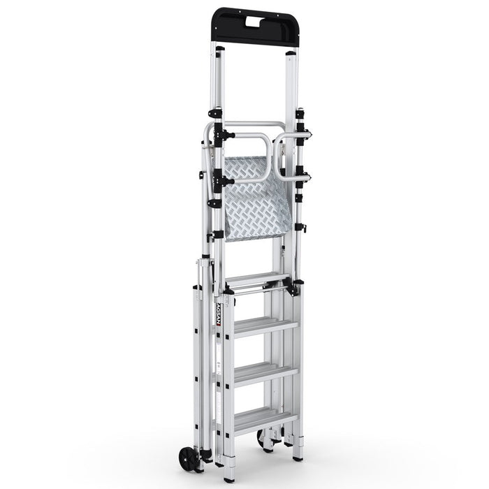 GPC Climb-It Folding Telescopic Large Platform Step With Safety Gates