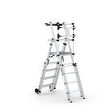 GPC Climb-It Folding Telescopic Large Platform Step With Safety Gates