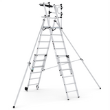 GPC Climb-It Folding Telescopic Large Platform Step With Safety Gates