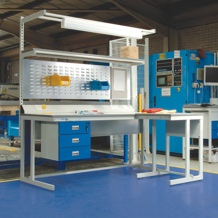 QMP® ESD Cantilever Workbenches - H.840 W.1200 D.750mm