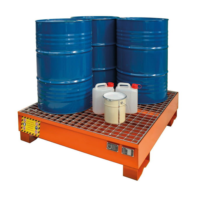 Justrite Premium Steel Drum Spill Containment Tanks