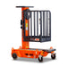 Orange and black ecolift non-powered access machine