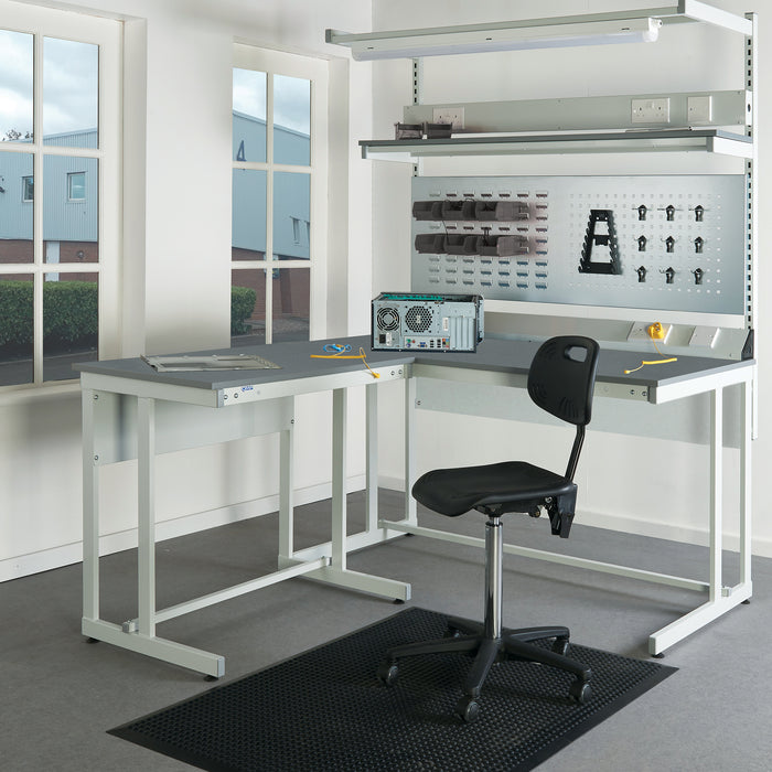 QMP® ESD Cantilever Workbenches - H.840 W.1200 D.750mm