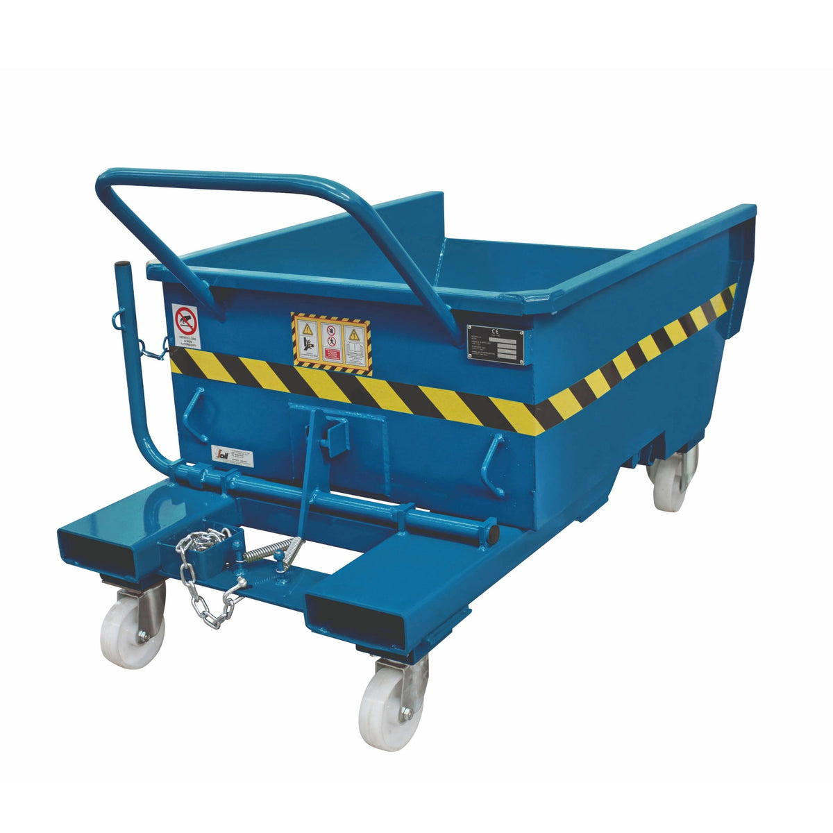 Convertable Tipping Container Justrite Steel Forklift Tipping Scrap Containers | 247 Direct Limited