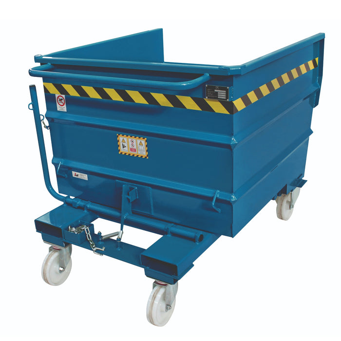 Justrite® Steel Forklift Tipping Scrap Containers