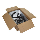 GPC Olympus Wheelbarrow - Black Frame, Black Pan, Pneumatic Wheel With Green Centre