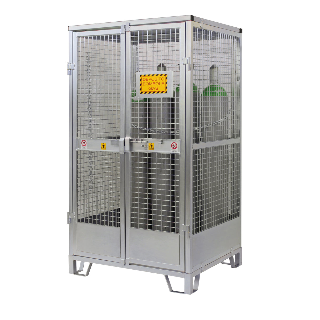 Justrite Steel Gas Cylinder Transportation Pallet - Galvanised