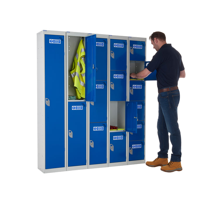 QMP® PPE Lockers - Blue