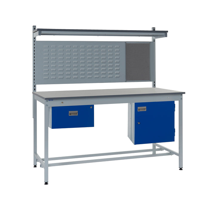 QMP Square Tube ESD Workbenches - Laminate Top