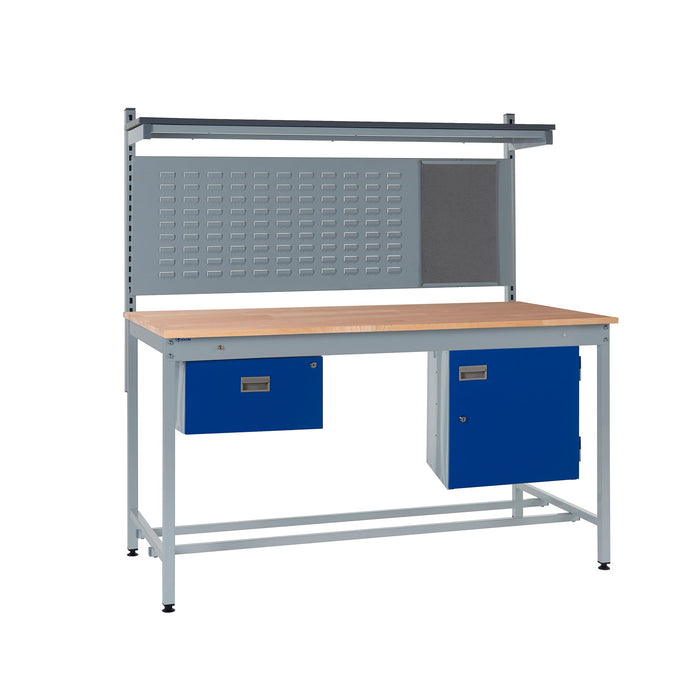 QMP Square Tube Workbench - Beech Top