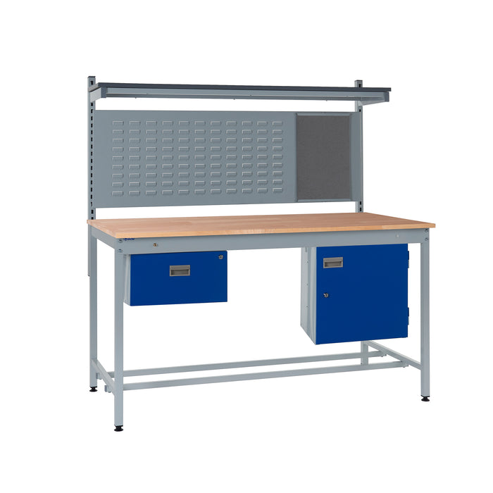 QMP® Square Tube Workbench - Beech Top