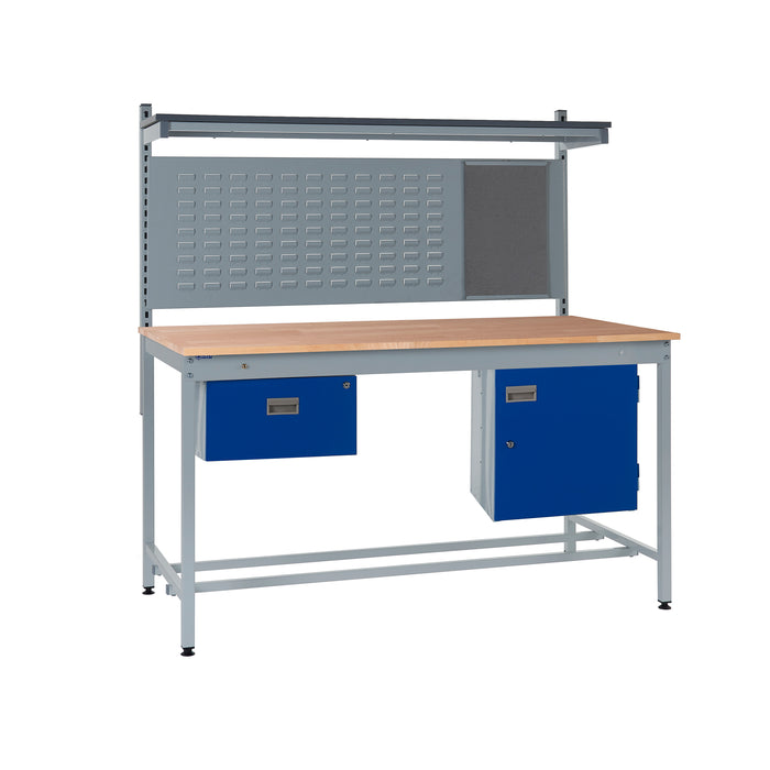 QMP® Square Tube Workbench - Beech Top