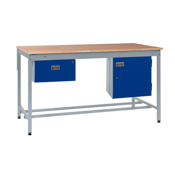 QMP® Square Tube Workbench - Beech Top