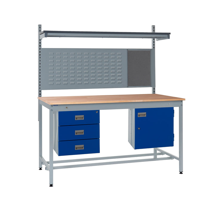 QMP Square Tube Workbench - Beech Top