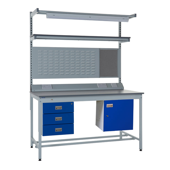QMP® Square Tube ESD Workbenches - Laminate Top