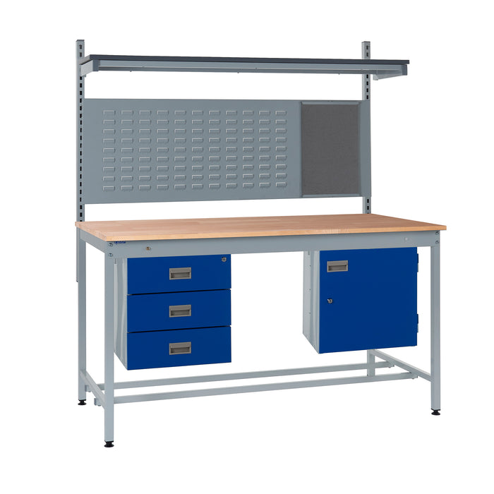 QMP® Square Tube Workbench - Beech Top