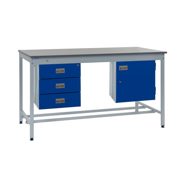 QMP Square Tube ESD Workbenches - Laminate Top