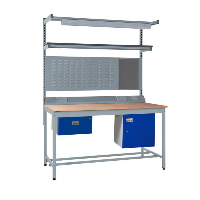 QMP® Square Tube Workbench - Beech Top
