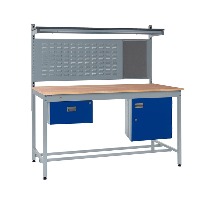 QMP® Square Tube Workbench - Beech Top