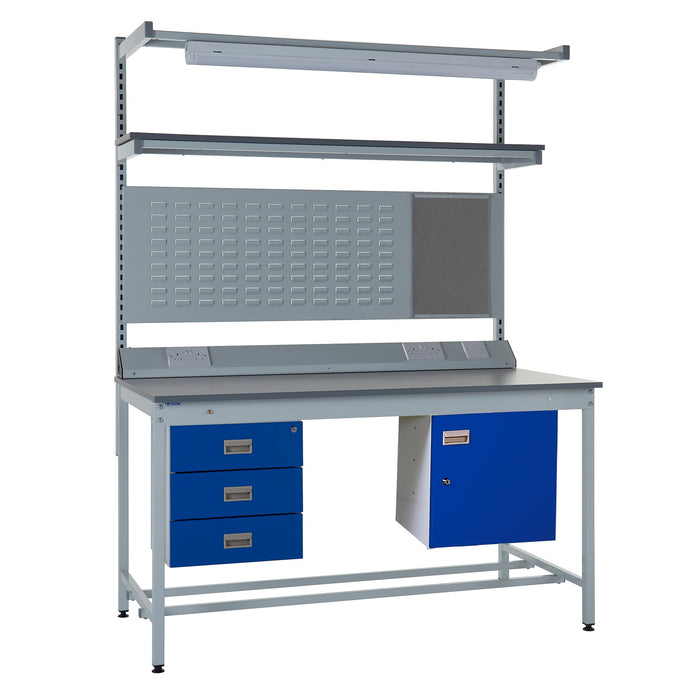 QMP Square Tube ESD Workbenches - Laminate Top