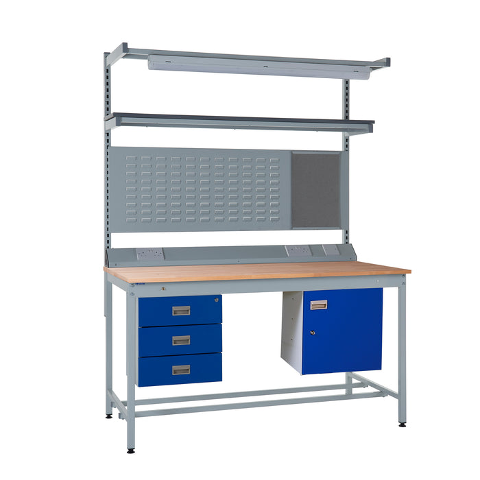 QMP® Square Tube Workbench - Beech Top