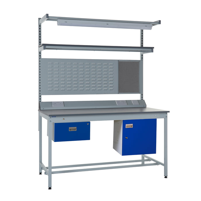 QMP® Square Tube ESD Workbenches - Laminate Top
