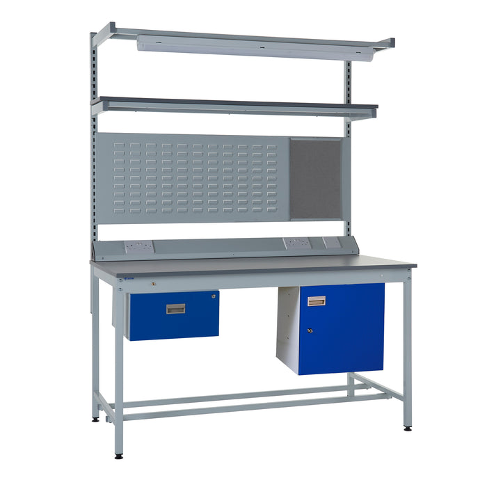 QMP® Square Tube ESD Workbenches - Laminate Top