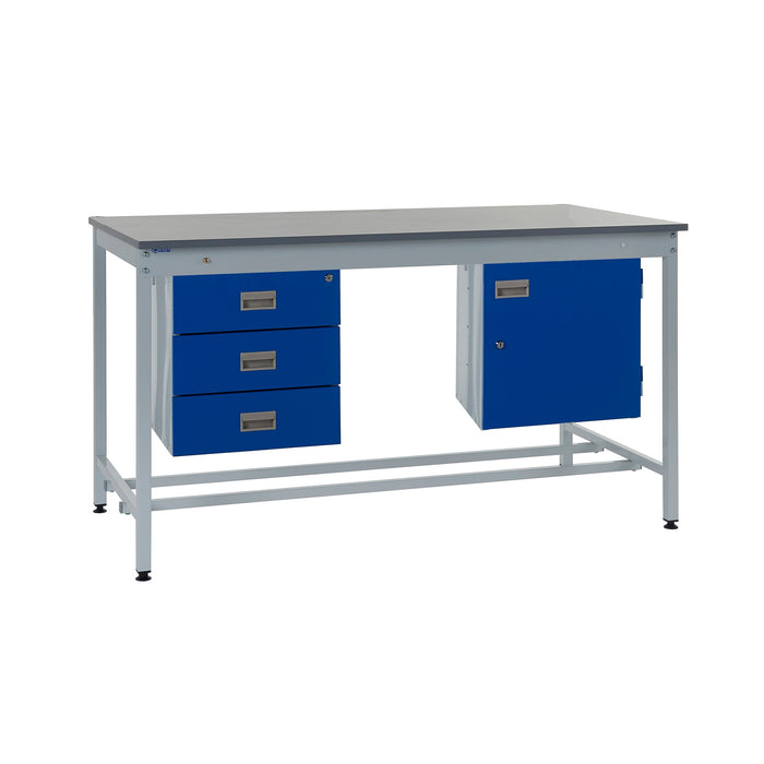 QMP Square Tube ESD Workbenches - Laminate Top