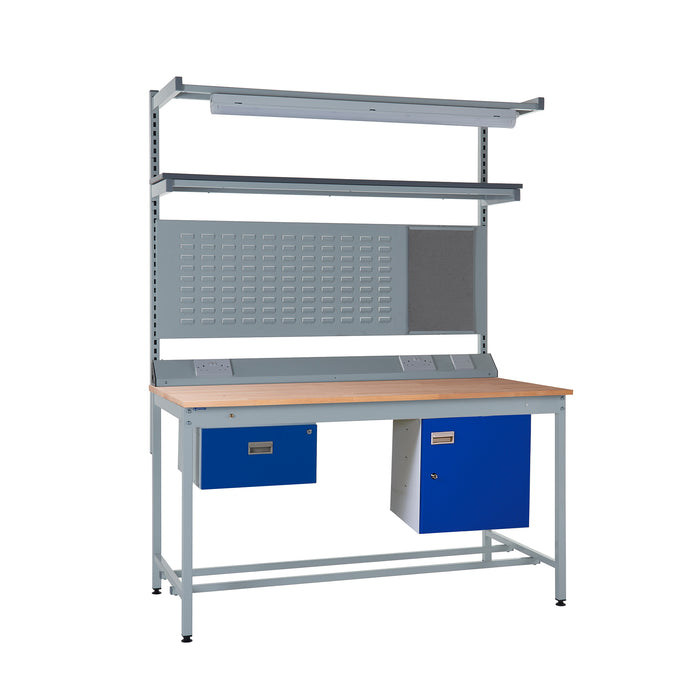 QMP® Square Tube Workbench - Beech Top