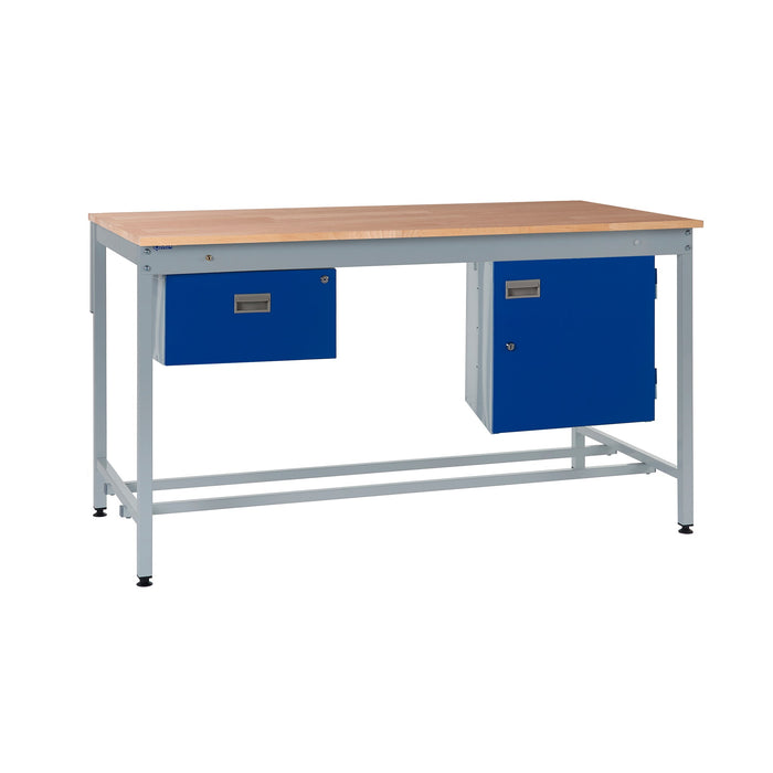 QMP Square Tube Workbench - Beech Top