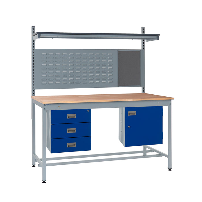 QMP® Square Tube Workbench - Beech Top