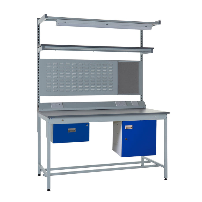 QMP Square Tube ESD Workbenches - Laminate Top