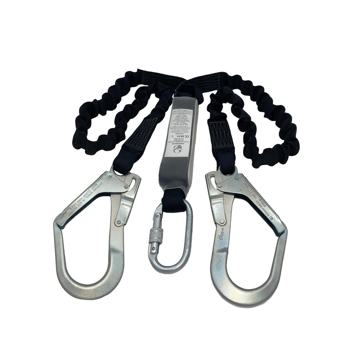 Checkmate Twin Leg Elasticated Shock Absorbing Lanyard 1.8m